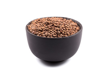 Lentils Isolated on White Background