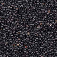 black lentils background closeup