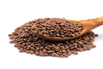 Lentils Isolated on White Background