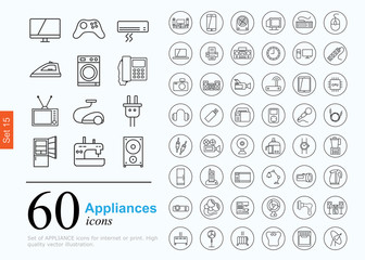 60 appliances icons