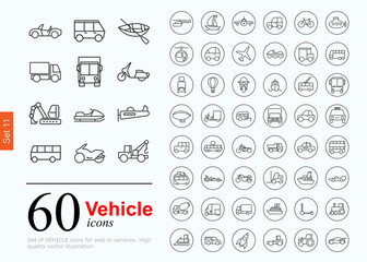 60 vechile icons