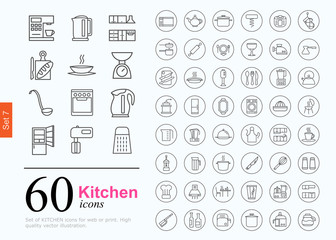 60 kitchen icons