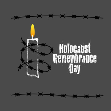 Holocaust Remembrance Day. January 27th. Vector illustration