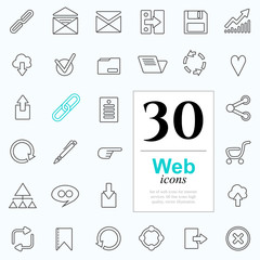 30 web icons