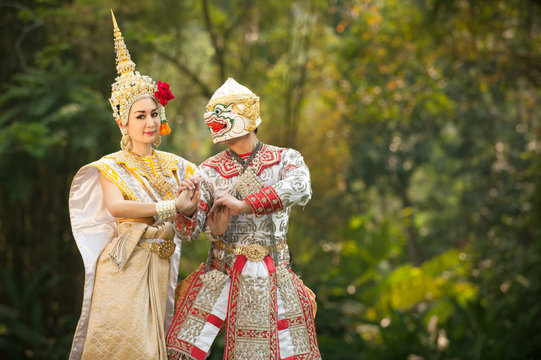 Pantomime Thai Dance ,chiangmai ,thailand