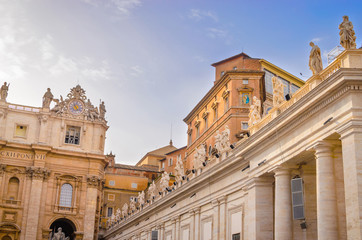 Fototapeta na wymiar St. Peter's Basilica in Vatican, Rome, Italy
