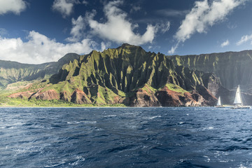 Fototapeta na wymiar Na Pali Küste in Hawaii