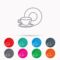 Coffee cup icon. Food and drink sign.