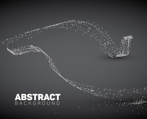 Abstract black and white vector background