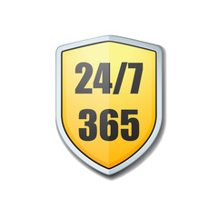 24/7 Shield sign