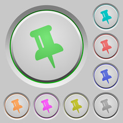 Fototapeta premium Pin push buttons
