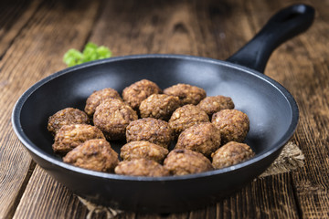 Fried Meatballs (close-up shot)