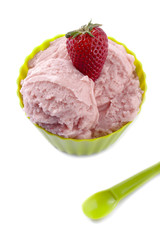 strawberry flavored ice cream