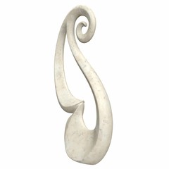 Abstract sculpture. 3d illustration