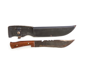 Knife isolated on white background.