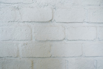 White brick wall texture and background.