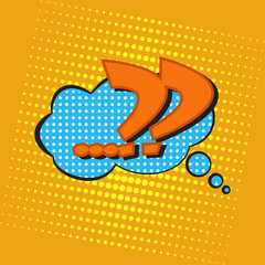 pop art speech bubble
