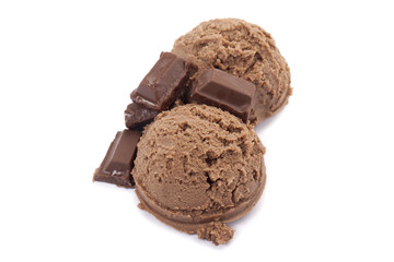 chocolate ice cream and chocolate bars