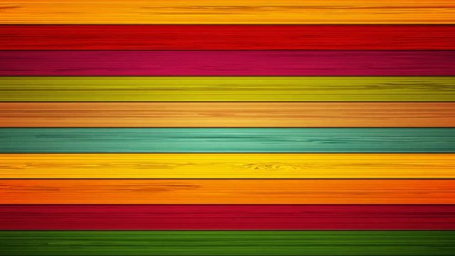 footage colorful wooden background. 4K animation