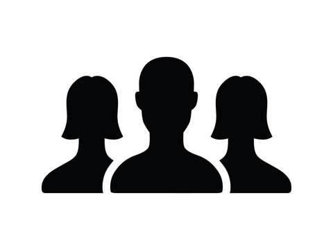 Social network or social group flat icon for websites
