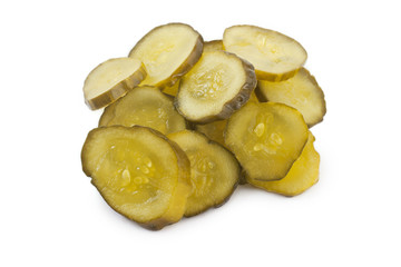 slices of fresh pickles