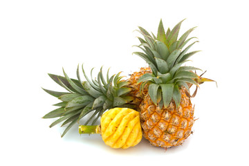 Pineapple isolated on white background