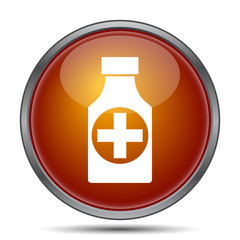 Obraz premium Pills bottle icon