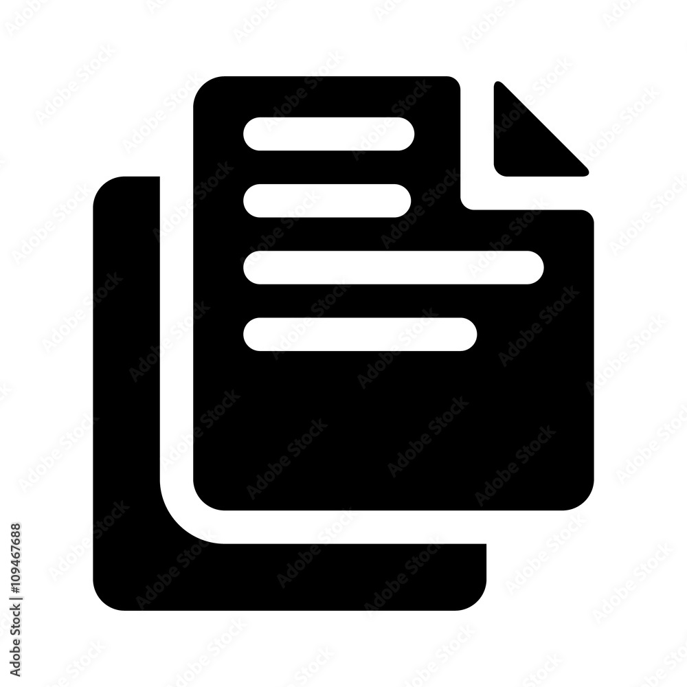 Aufkleber copy or duplicate document flat icon for apps and websites