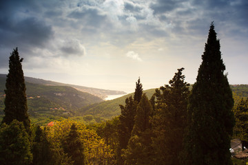 View of Rabac sea, istria, Croatia
