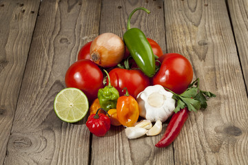variety of vegetable spices