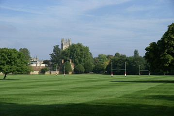 Rugby Pitch at Merton Field, Oxford