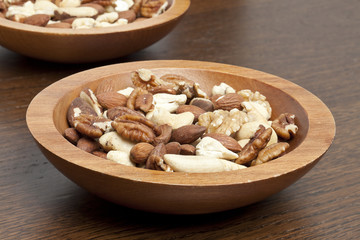 bowl of assorted fresh nuts