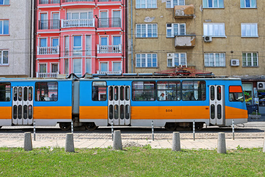 Old tram in Sofia - Bulgaria