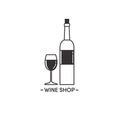 Logo wine and glass