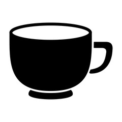 tea coffee cup hot drinks simple black icon