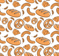 Seamless bakery background