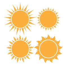 Fototapeta premium set of sun icon