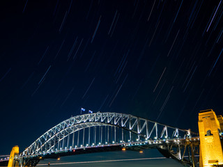 Obraz premium オーストラリア シドニーのハーバーブリッジ