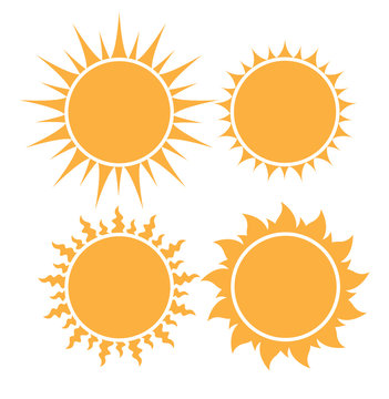 set of sun icon