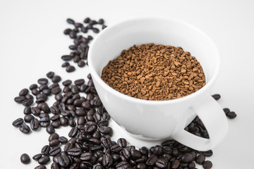 instant coffee in cup
