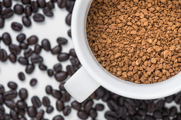 instant coffee in cup