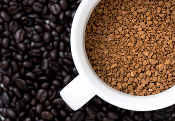 instant coffee in cup