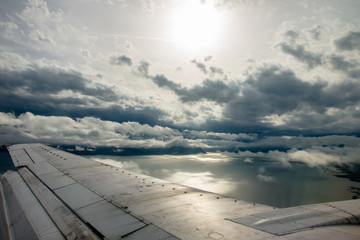 Fototapeta na wymiar the sky and the Adriatic Sea of Montenegro