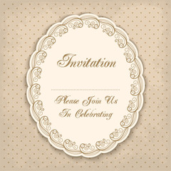 Vintage invitation template