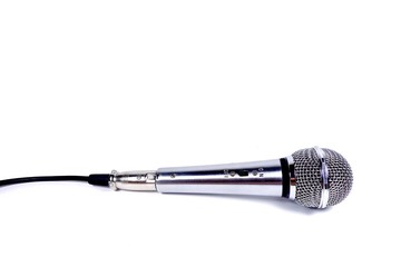 Microphone on a White Background