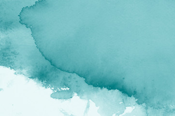 watercolor blue painted background