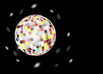 Disco ball background