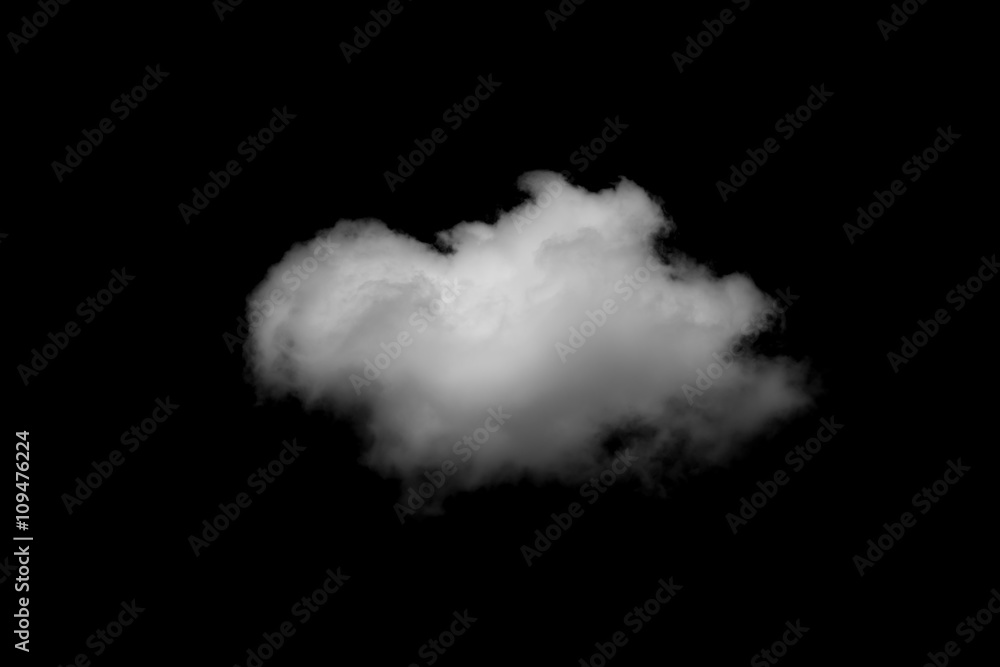 Canvas Prints clouds on black background