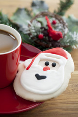 serving of coffee and a cookie