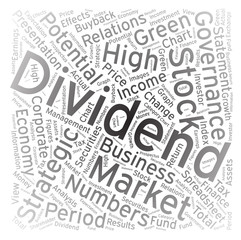 Obraz premium Dividend ,Word cloud art background